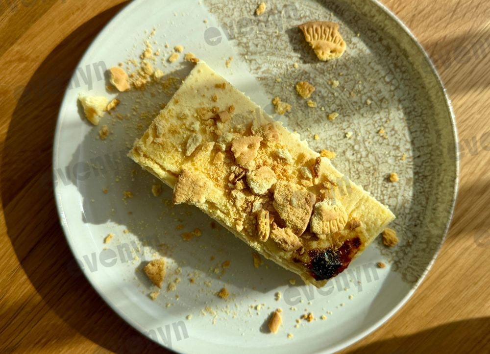 Burnt cheesecake s proteinovým pudinkem, fit dezert s 20 g bílkovin