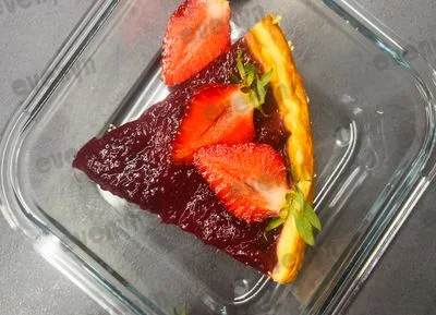 Svěží jahodový cheesecake