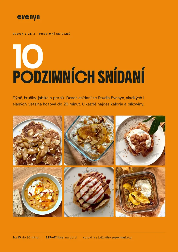 Titulní strana ebooku 10 podzimních snídaní
